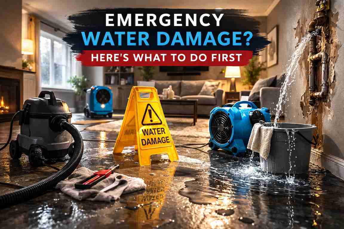 Emergency water damage in a Winnipeg home requiring immediate response