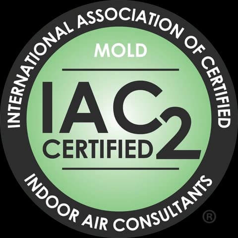 IAC2 Certified - International Association of Certified Indoor Air Consultants (Mold) certification logo