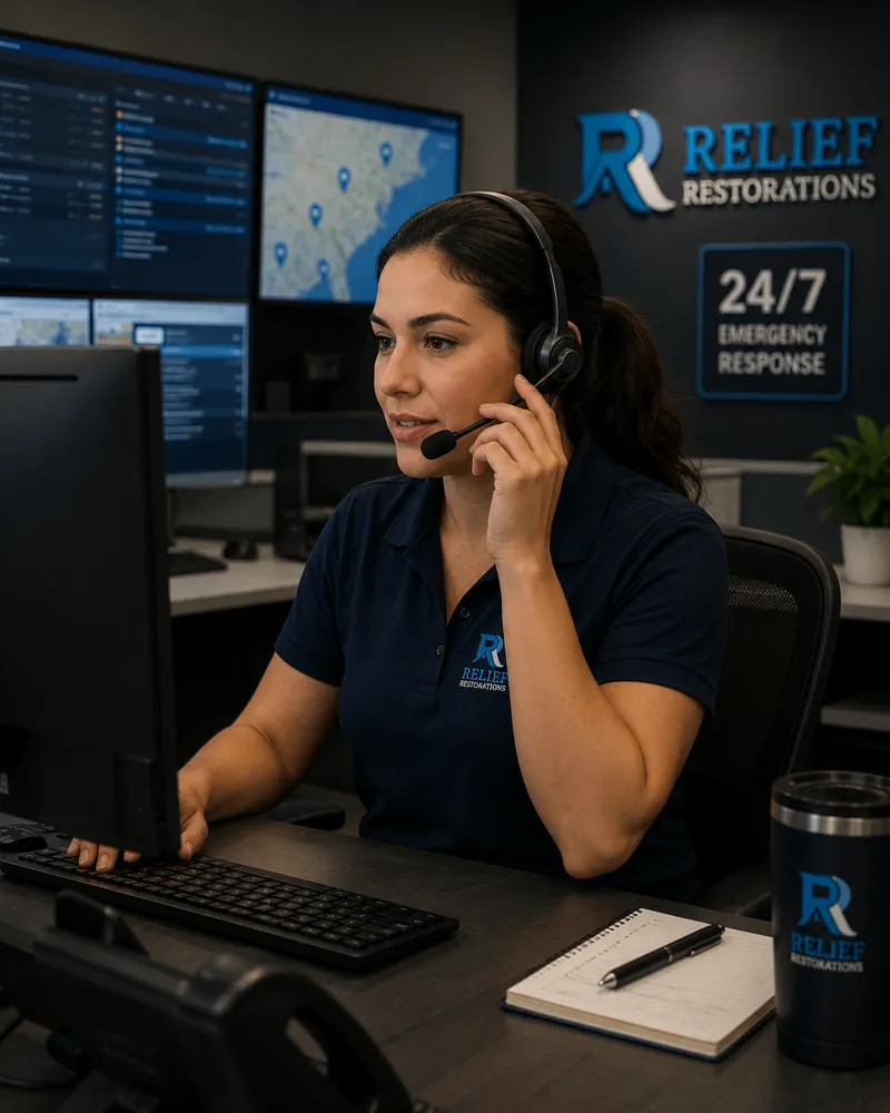 24/7 emergency response team arriving on site for water and fire damage in Winnipeg