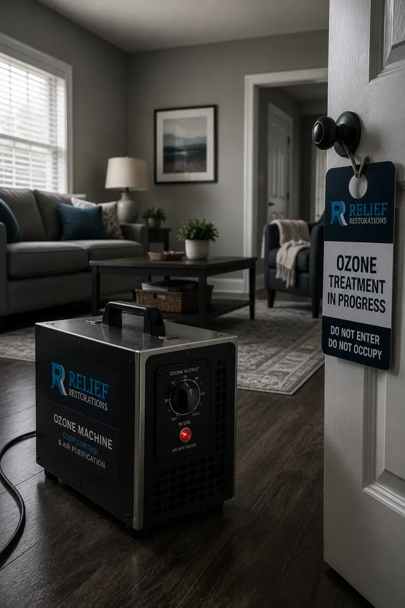 Advanced odour elimination treatment for smoke, mould, and sewage odours in a Winnipeg property
